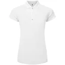 FootJoy Cap Sleeve Lisle women's polo, white