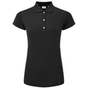 FootJoy Cap Sleeve Lisle women's polo, black