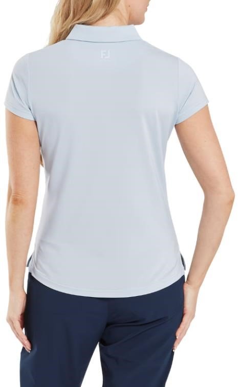 FootJoy Cap Sleeve Lisle women's polo, skyway