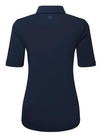 FootJoy Half Sleeve Ruched Lisle women's polo, navy