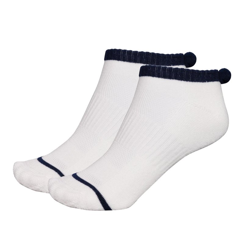 FootJoy ProDry Pom-Pom ladies socks, white/navy