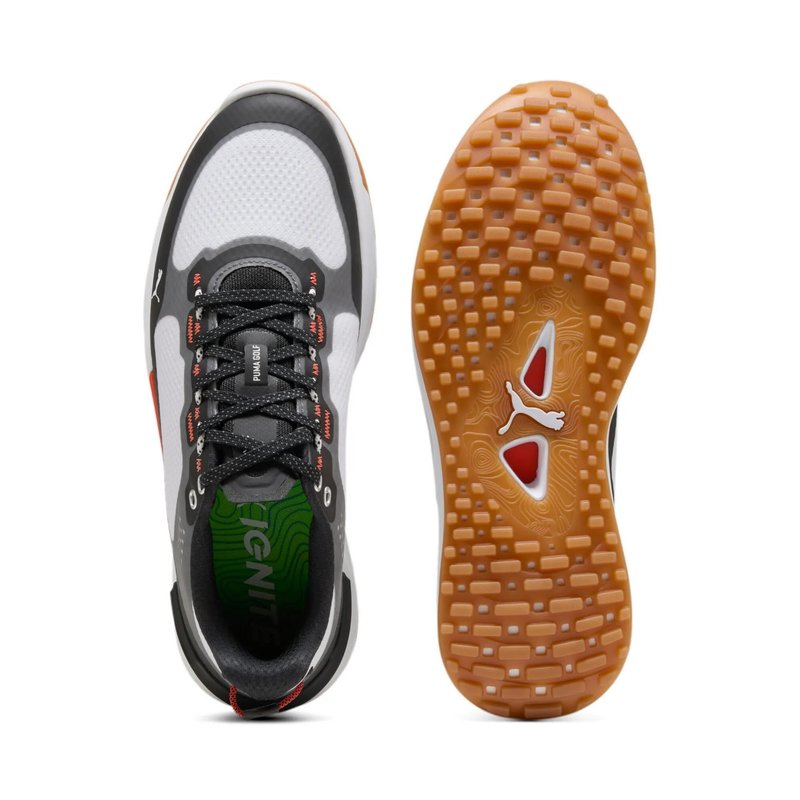 Puma Ignite Elevate X mens golf shoes, white/black