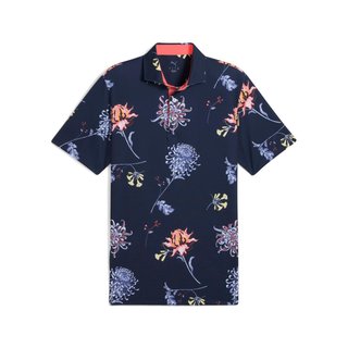 Puma Mattr Dahlia men's polo, deep navy/blue horizon