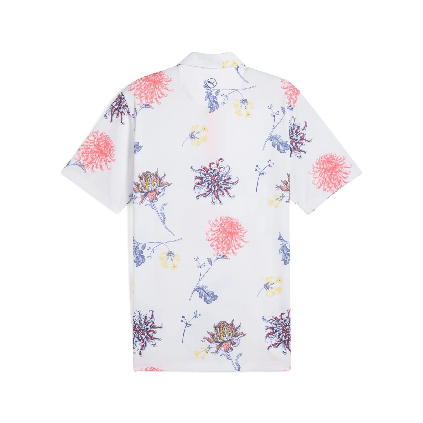 Puma Mattr Dahlia men's polo, white glow/peach frost
