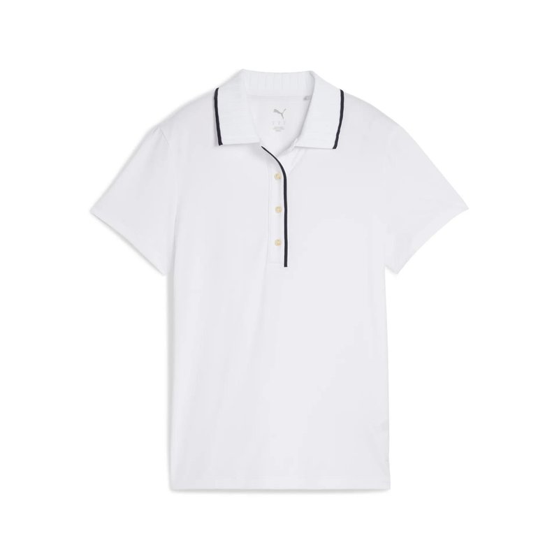 Puma Cloudspun Bridges ladies polo, white glow
