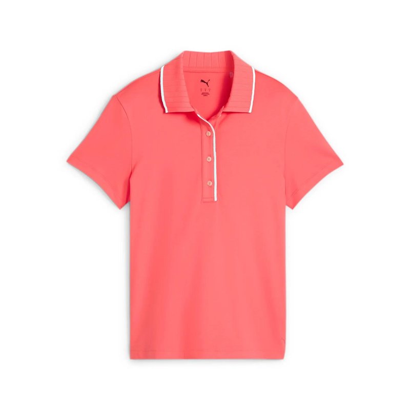 Puma Cloudspun Bridges women's polo, peach frost