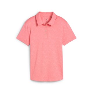 Puma MATTR Lianas Jacquard women's polo, peach frost