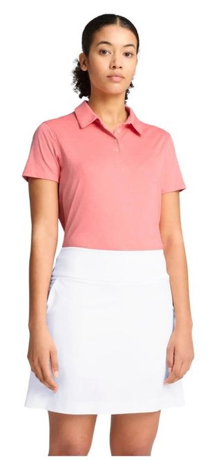 Puma MATTR Lianas Jacquard women's polo, peach frost