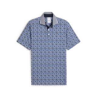 Puma X PTC Tile men's polo, white glow/deep navy