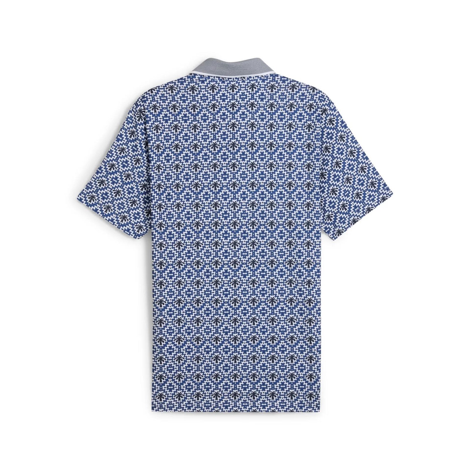 Puma X PTC Tile men's polo, white glow/deep navy