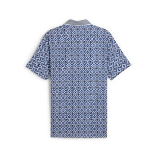 Puma X PTC Tile men's polo, white glow/deep navy