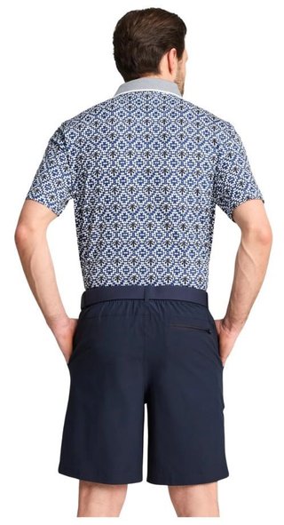 Puma X PTC Tile men's polo, white glow/deep navy