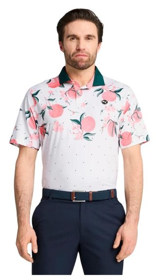 Puma MATTR Freshly Picked men's polo, glow/pink fruit