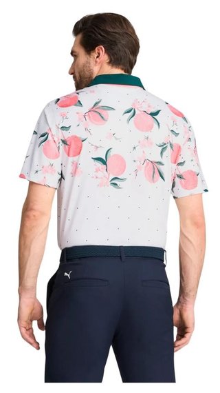 Puma MATTR Freshly Picked men's polo, glow/pink fruit