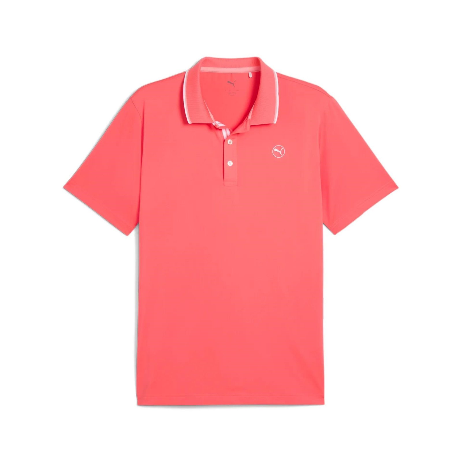 Puma Mattr Elevated Solid men's polo, peach frost
