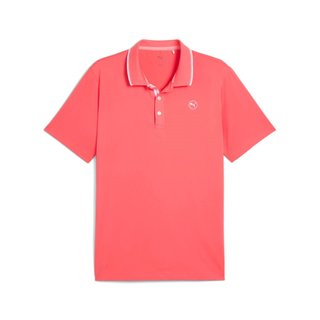 Puma Mattr Elevated Solid men's polo, peach frost