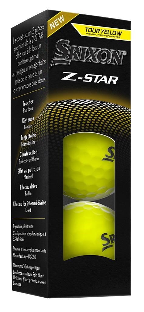 Srixon Z-STAR golf balls, yellow