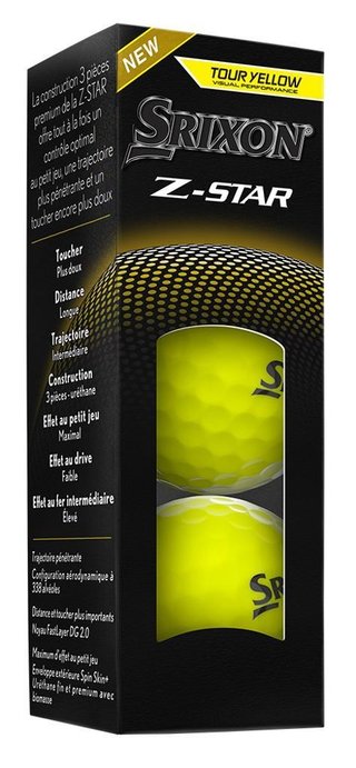 Srixon Z-STAR golf balls, yellow