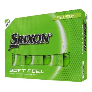Srixon Soft Feel Brite golf balls, green