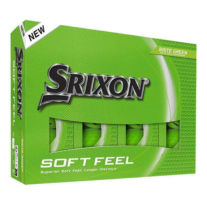 Srixon Soft Feel Brite golf balls, green