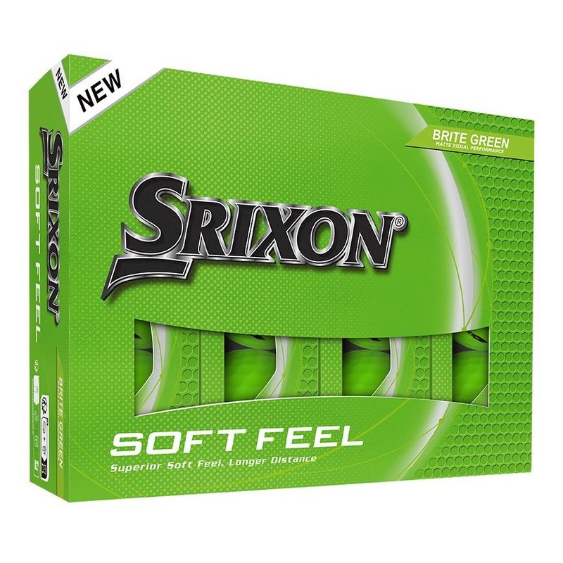 Srixon Soft Feel Brite golf balls, green