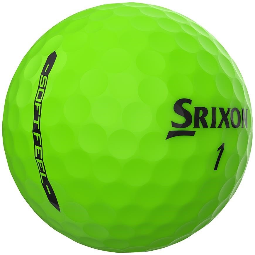 Srixon Soft Feel Brite golf balls, green
