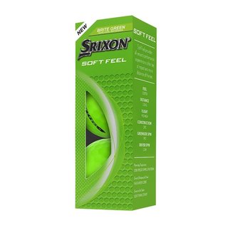 Srixon Soft Feel Brite golf balls, green