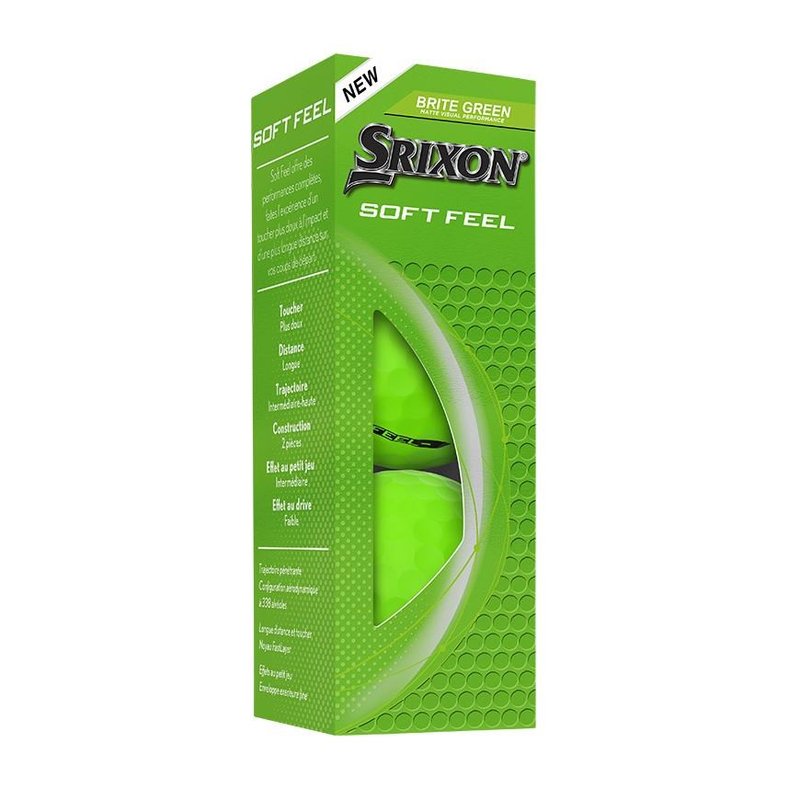 Srixon Soft Feel Brite golf balls, green
