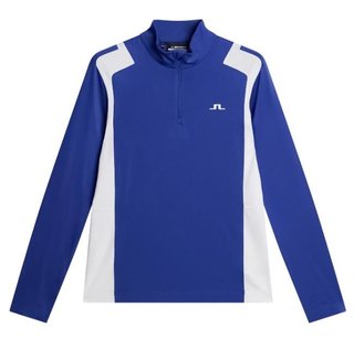 J.Lindeberg Lukas Quarter Zip men's sweatshirt, clematis blue
