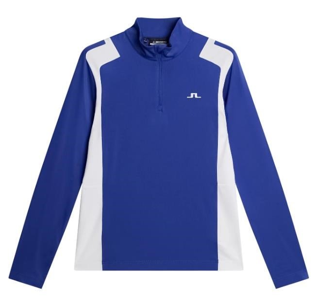 J.Lindeberg Lukas Quarter Zip men's sweatshirt, clematis blue