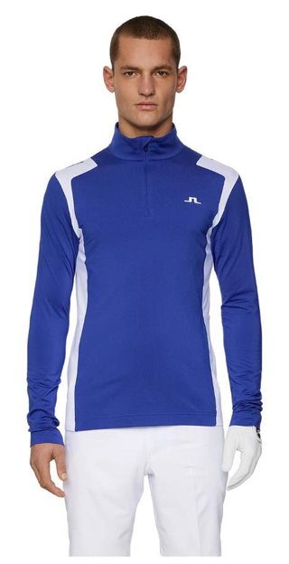 J.Lindeberg Lukas Quarter Zip men's sweatshirt, clematis blue
