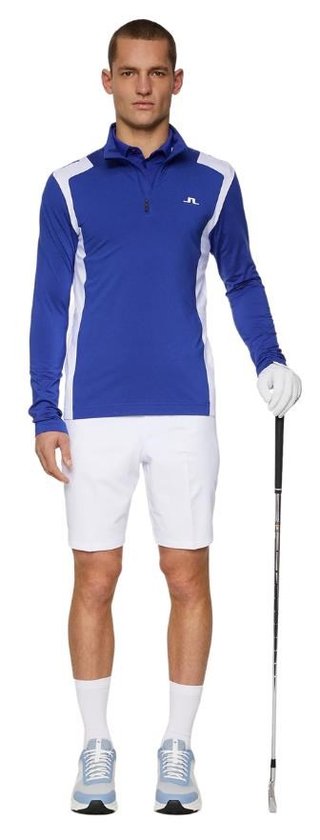 J.Lindeberg Lukas Quarter Zip men's sweatshirt, clematis blue