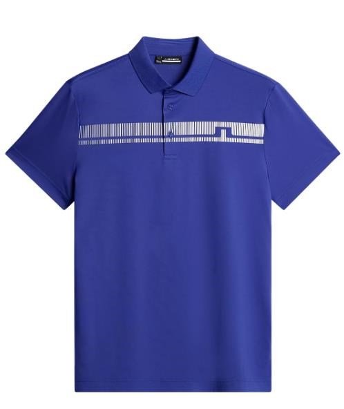 J.Lindeberg Klas men's polo, clematis blue