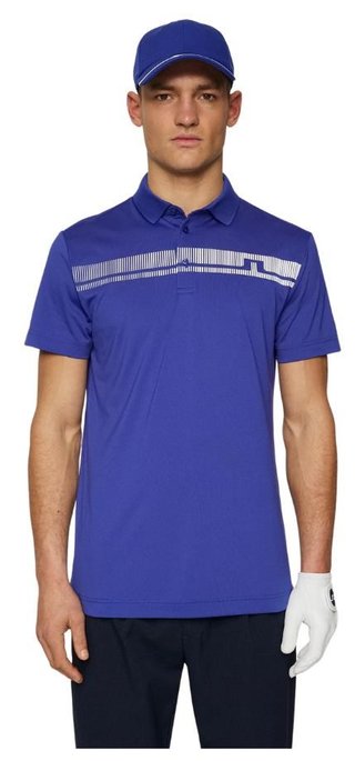 J.Lindeberg Klas men's polo, clematis blue