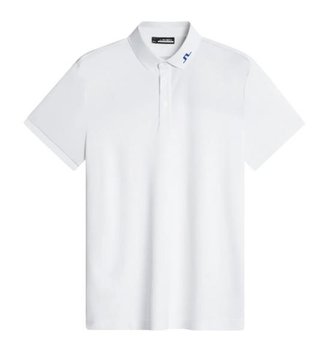 J.Lindeberg KV Print men's polo, tour tiger clematis