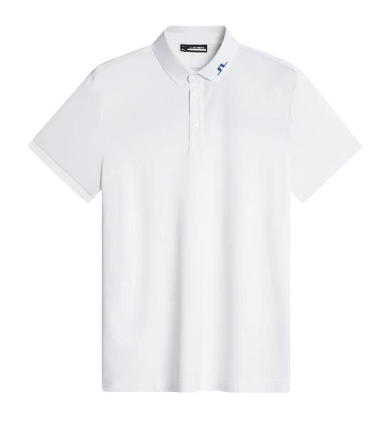 J.Lindeberg KV Print men's polo, tour tiger clematis