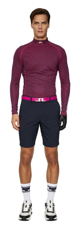 J.Lindeberg Ello Compression Print men's top, tour geo navy