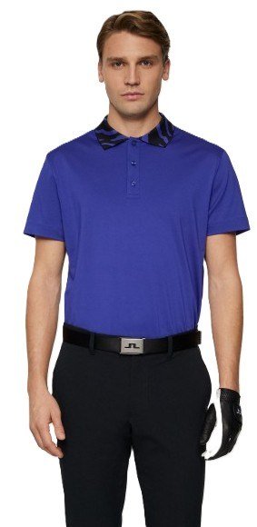 J.Lindeberg Karter men's polo, clematis blue
