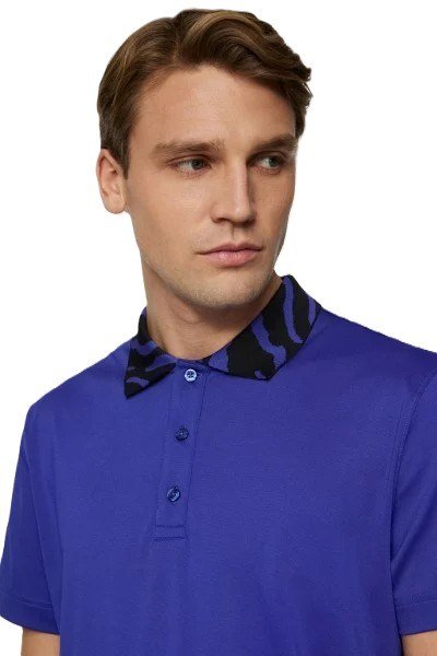 J.Lindeberg Karter men's polo, clematis blue