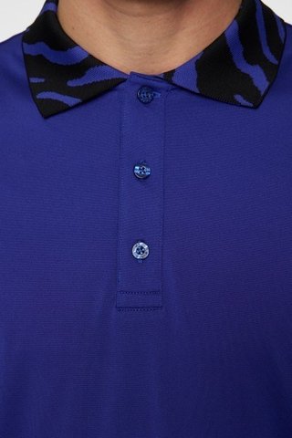J.Lindeberg Karter men's polo, clematis blue