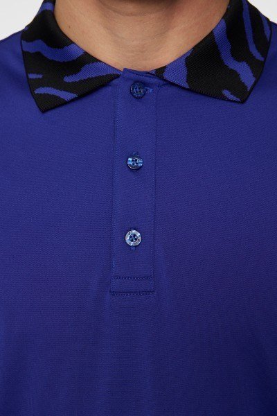 J.Lindeberg Karter men's polo, clematis blue