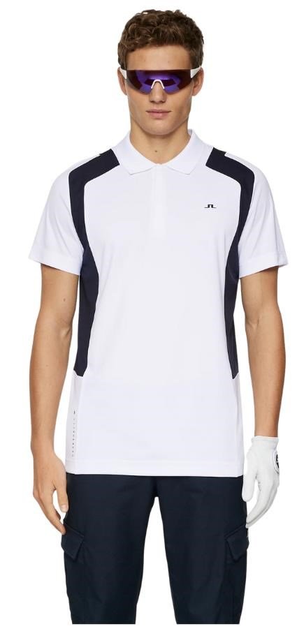 J.Lindeberg Legacy men's polo, white