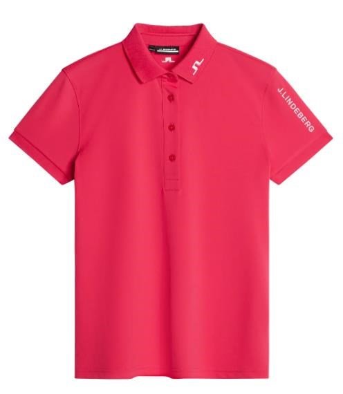 J.Lindeberg Tour Tech women's polo, azalea