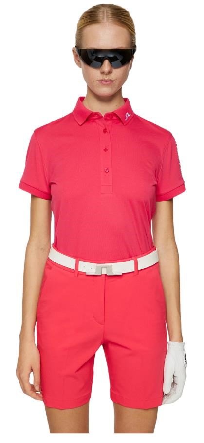 J.Lindeberg Tour Tech women's polo, azalea