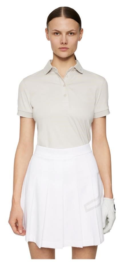 J.Lindeberg Tour Tech women's polo, moonbeam