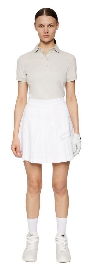 J.Lindeberg Tour Tech women's polo, moonbeam