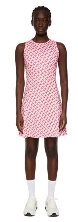 J.Lindeberg Cora Print women's dress, tour geo pink