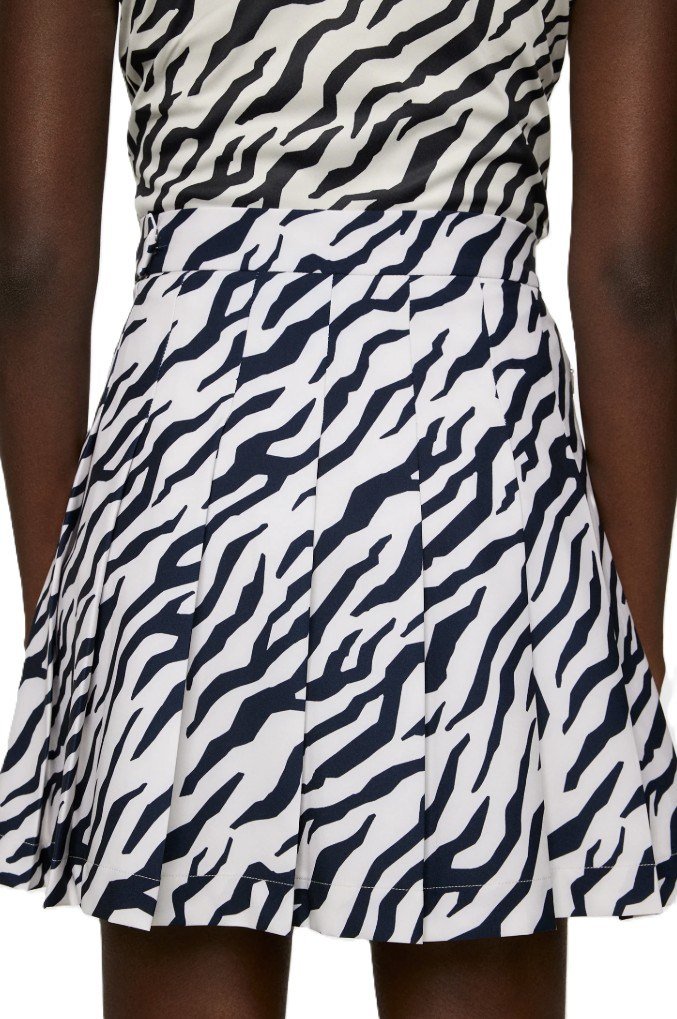 J.Lindeberg Adina Print women's golf skirt, tour tiger moonbeam