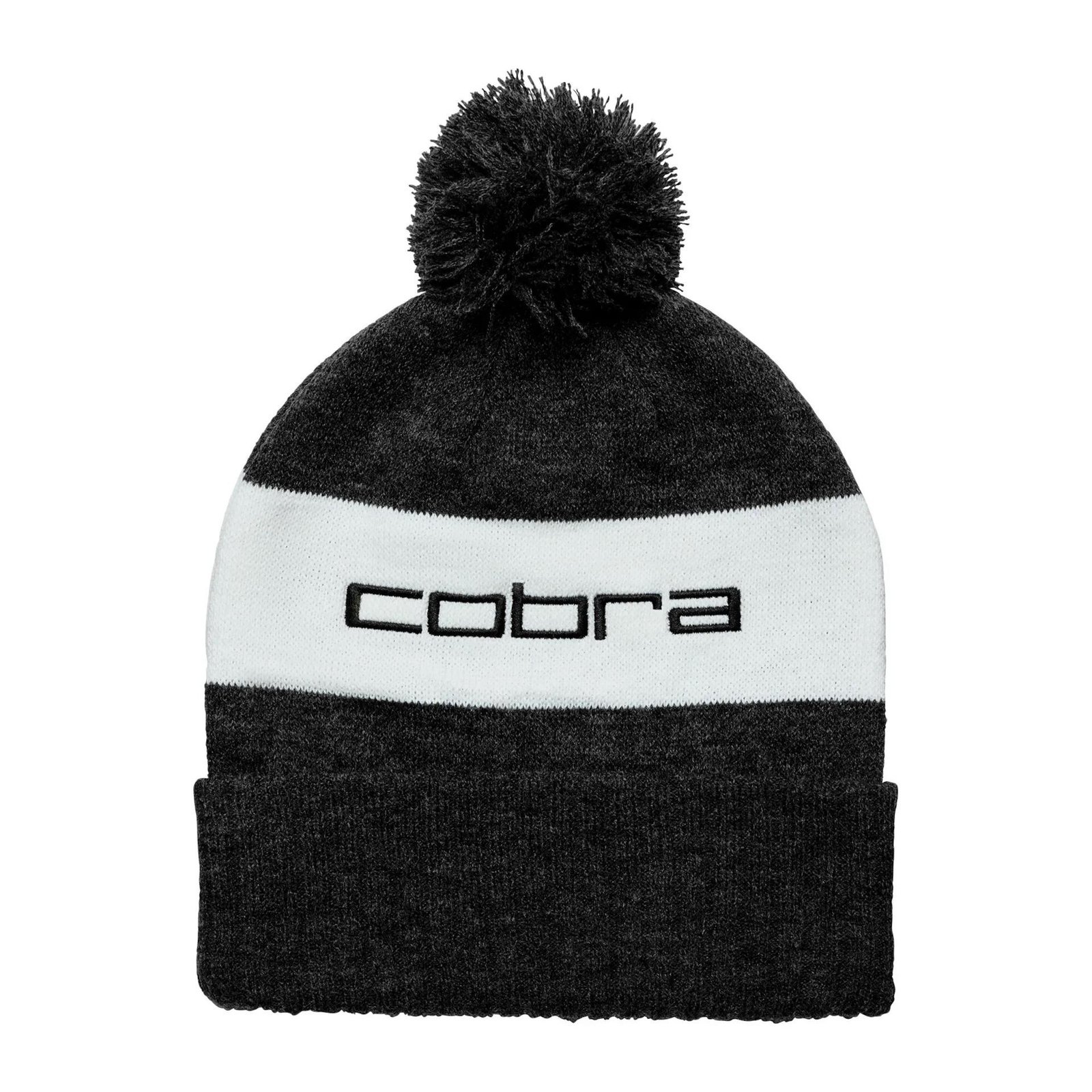 Cobra Pom Beanie winter hat, puma black/white glow
