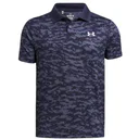Under Armour Matchplay Printed junior polo, midnight navy